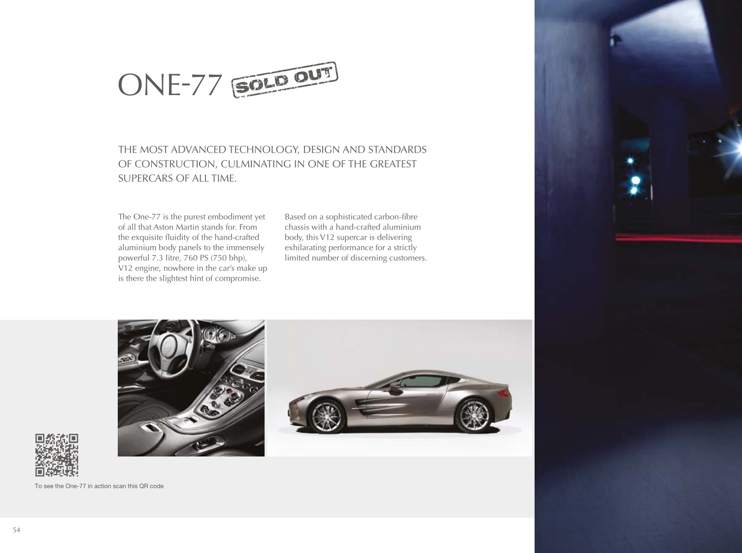 2012 Aston Martin Model Range Brochure Page 50